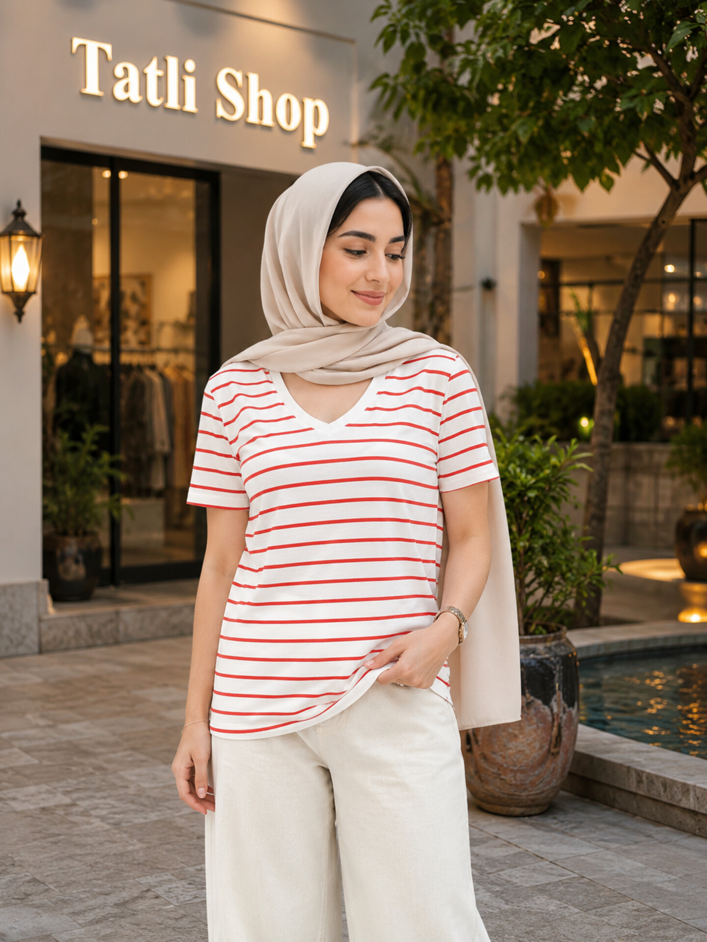 تیشرت راه راه زنانه